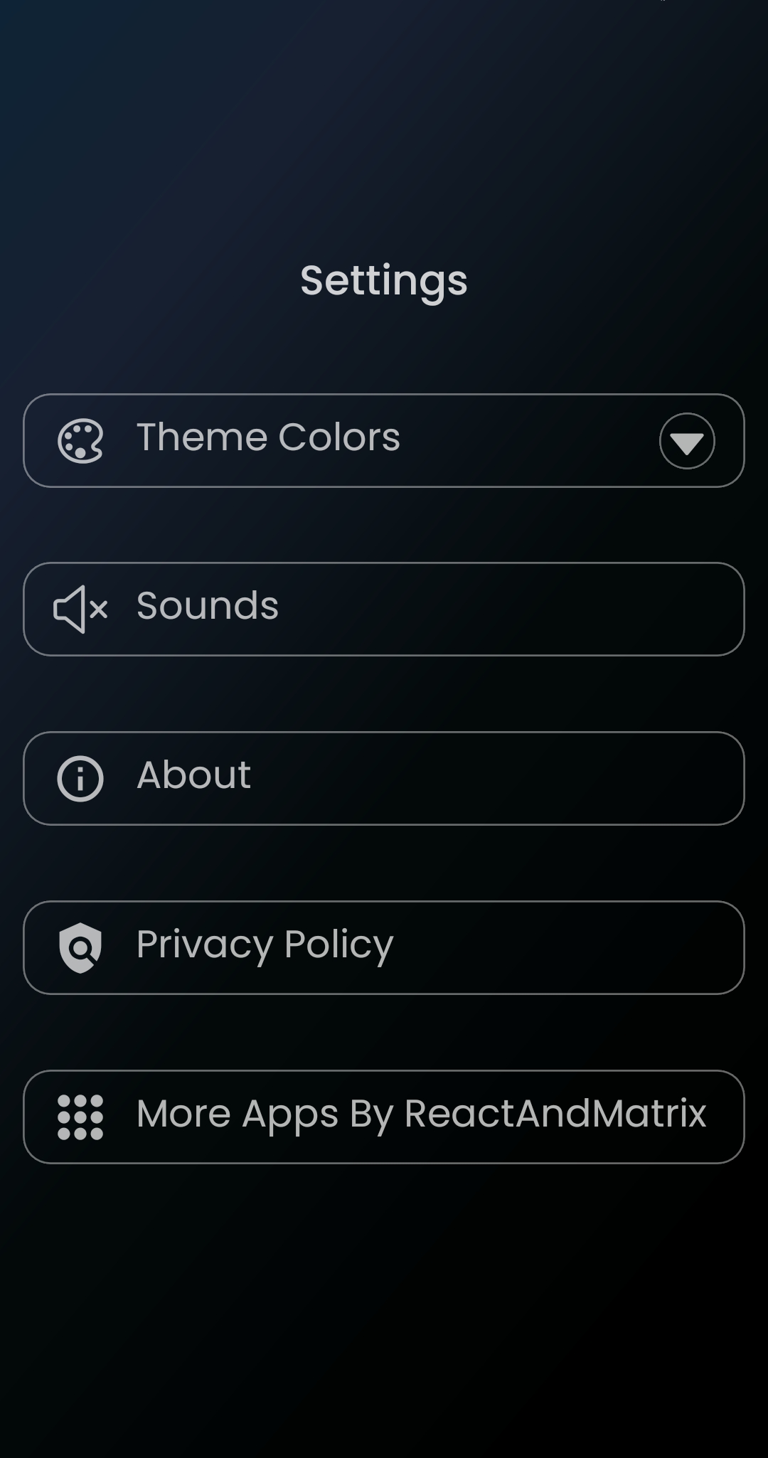 Settings Screen